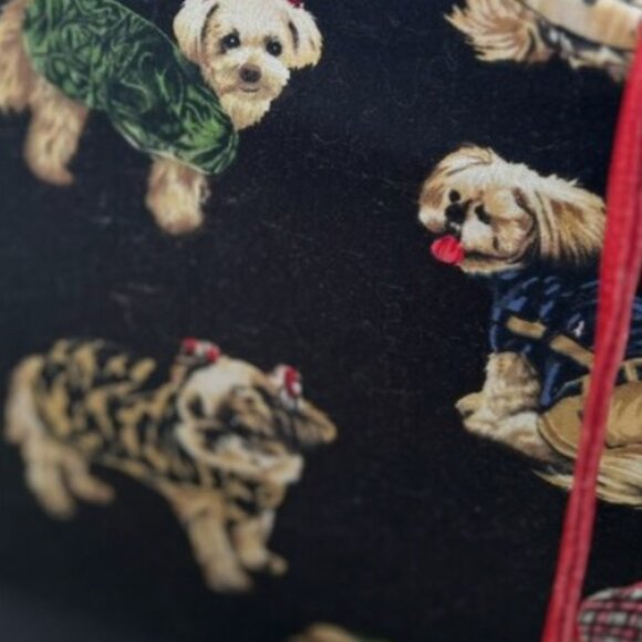 NWOT My Destiny Dog Print Mini Tote Bag Tie Closure One-of-a-Kind Unique - Picture 9 of 9